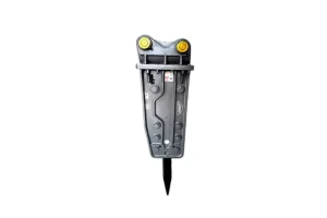 he hydraulic breaker is a hydraulic-driven crushing device adapted to construction machinery such as excavators and loaders